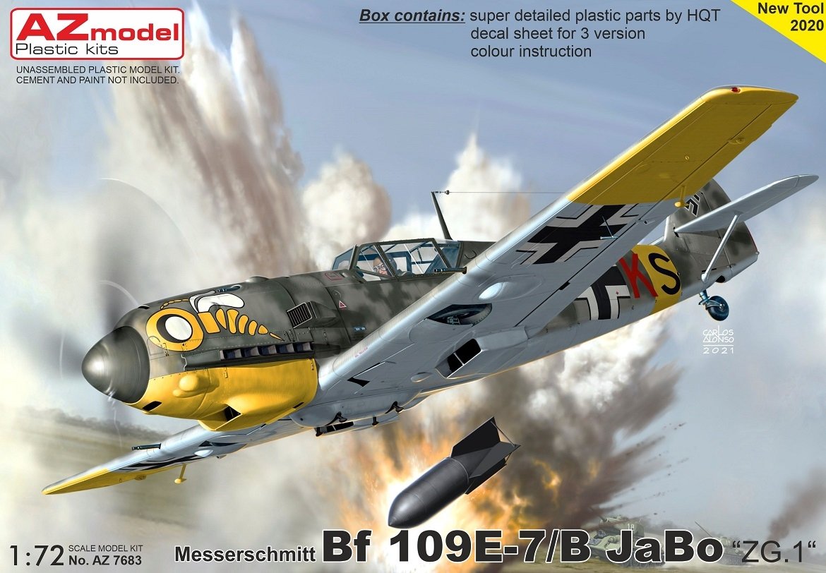 AZ Model AZ7683 Bf 109E-7/B JaBo &amp;quot;ZG.1&amp;quot; 1/72