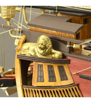 ARTESANIA LATINA 22901 Santisima Trinidad Trafalgar Ed. 1805 + figurki + miedziane poszycie 1/84