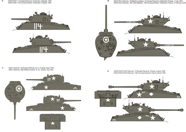 ToRo Model 35D70 - US Army Shermans at ETO vol.1 1/35 – Bild 2