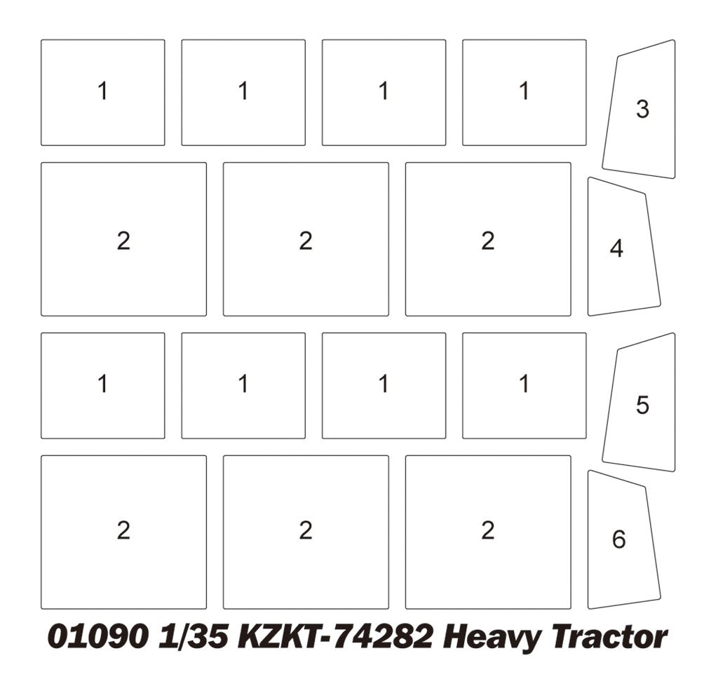 Trumpeter 01090 KZKT-74282 Heavy Tractor 1/35 – image 3
