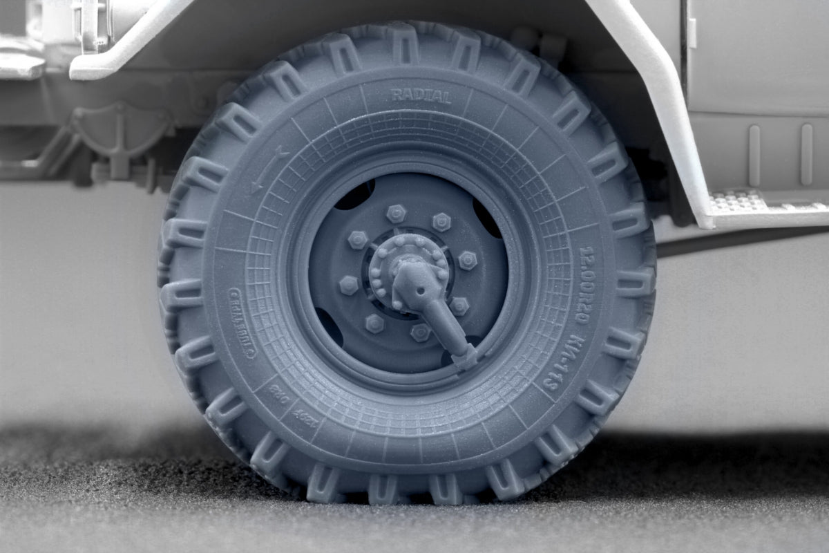 ScaleX WM 35017S ZIL 131 Sagged wheel set (for ICM) 1/35