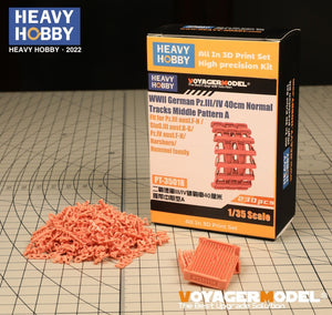 Heavy Hobby PT35018 WWII German Pz.III/IV 40cm Normal Tracks Middle Pattern A 1/35 – Bild 2