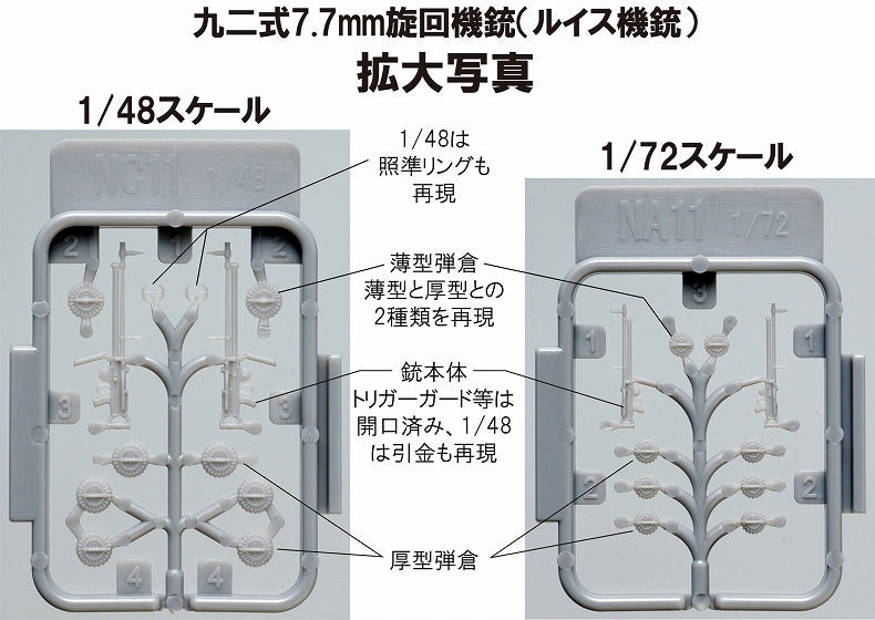 Fine Molds NC11 Type 92 7.7mm Machine Gun (Lewis Gun) 1/48 – image 3