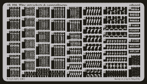 Eduard 48406 Tendeurs de câbles et cornes de commande 1/48
