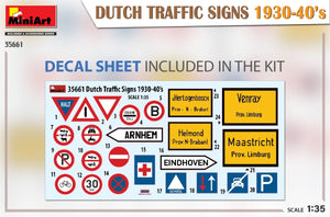 MiniArt 35661 DUTCH TRAFFIC SIGNS 1930-40&amp;#39;s 1/35 – immagine 2