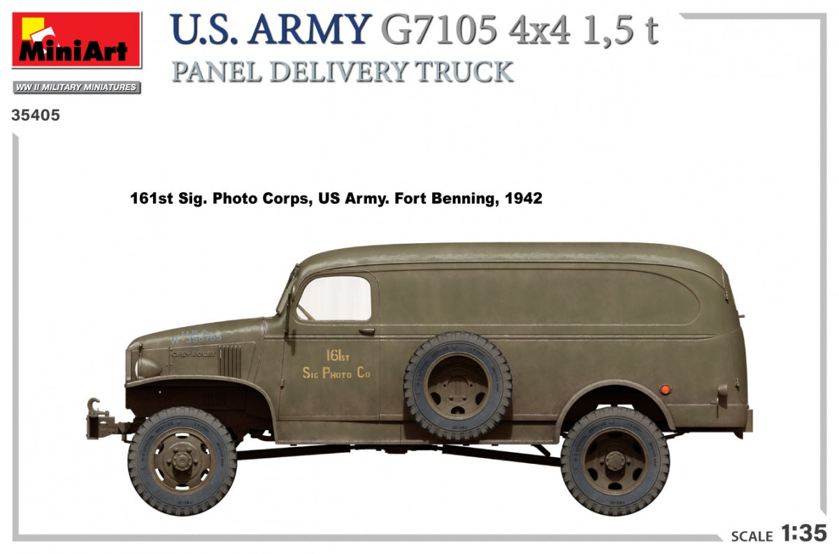 MiniArt 35405 US ARMY G7105 4х4 1.5 t PANEL DELIVERY TRUCK 1/35 – image 8