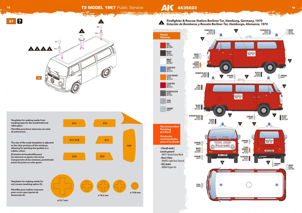 AK Interactive AK35023 T2 MODEL 1967 PUBLIC SERVICE 1/35 – image 10