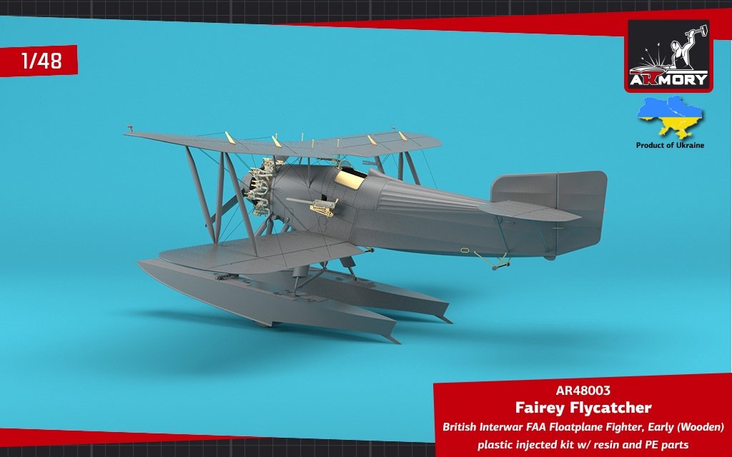 Armory Models 48003 Fairey Flycatcher British FAA Inter-War Floatplane Fighter, on Wooden Floats 1/48 – image 12