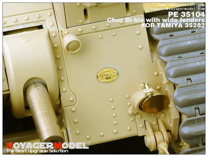 Voyager Model PE35104 WWII French Char BI-bis with wide fenders (B ver include Gun barrel) for TAMIYA 35282 1/35 – Bild 6