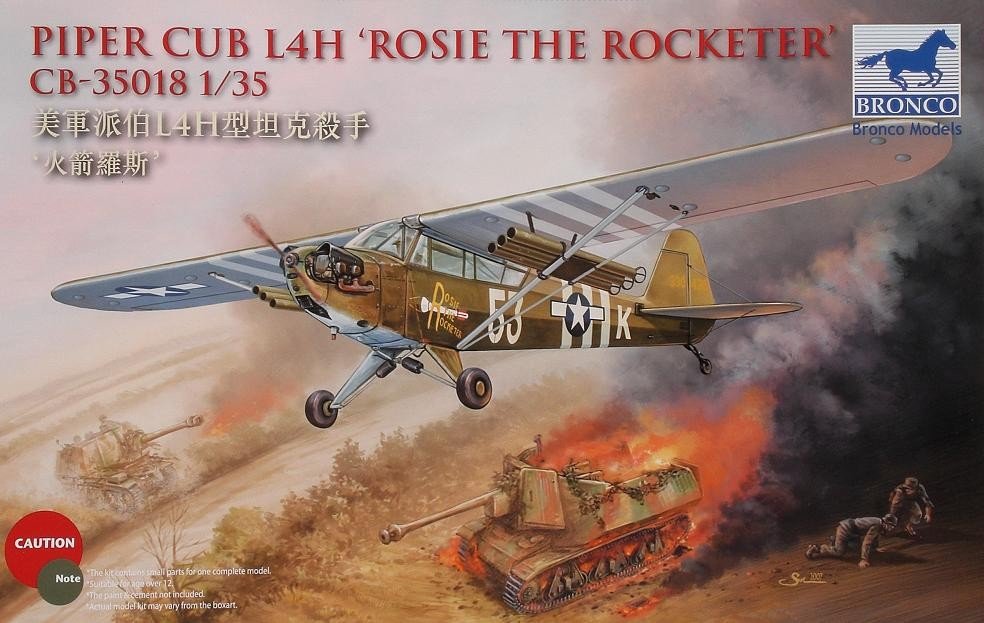 Bronco 1/35 Piper Cub L4H Rosie The Rocketeer (CB35018)