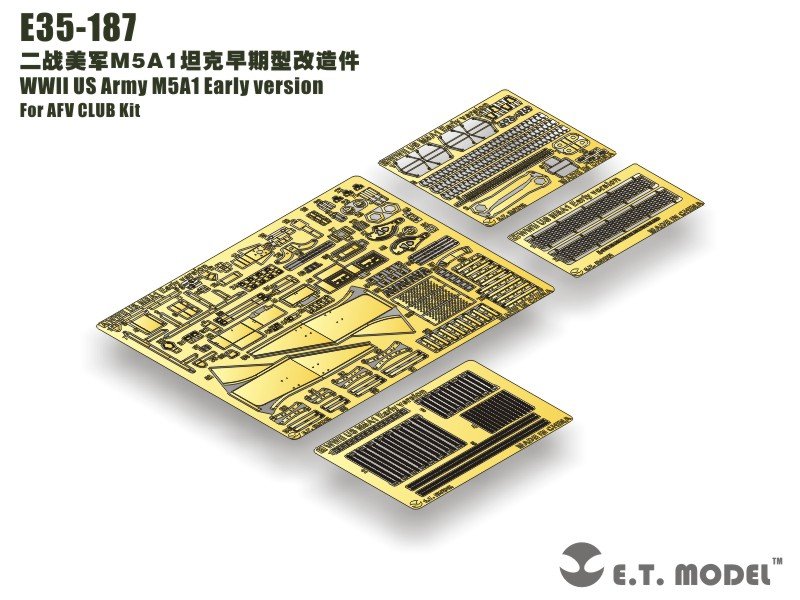 ET Model E35-187 WWII US Army M5A1 Early version (For AFV CLUB Kit) (1/35)