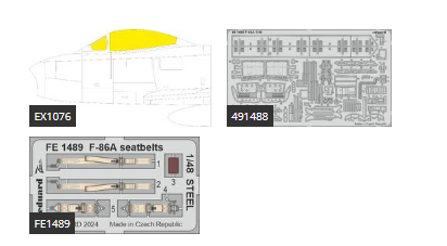 Eduard BIG49439 F-86A CLEAR PROP 1/48 – obrázek 2