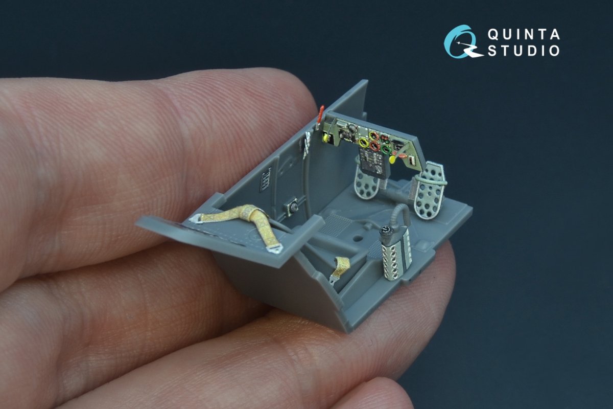 Quinta Studio QD48176 Bf 109E-1 3D-Printed &amp;amp; colored Interior on decal paper (for Wingsy kits kit) 1/48 – image 4