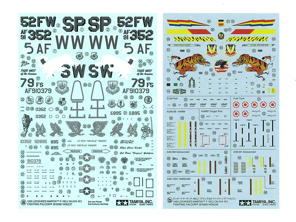 Tamiya 61098 F-16CJ Fighting Falcon 1/48 – Bild 8