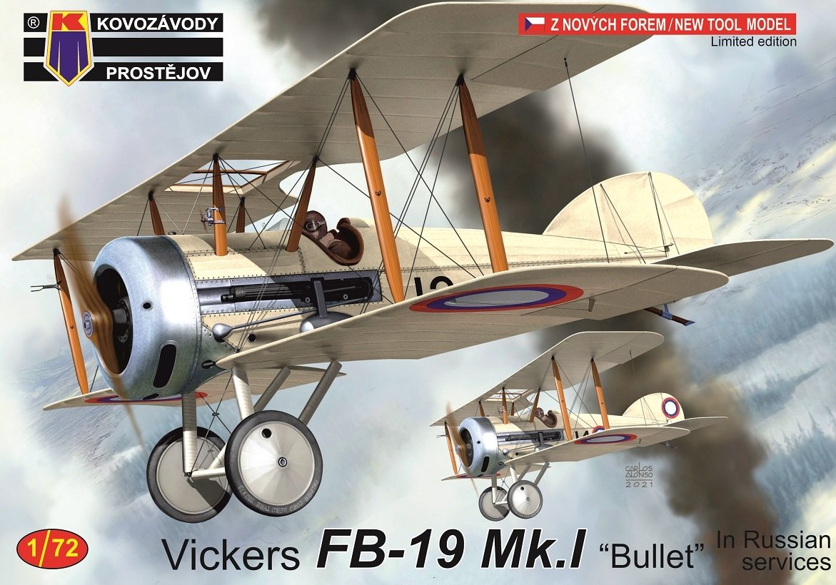 Kovozavody Prostejov KPM0251 Vickers FB-19 Mk.I “Bullet” In Russian services 1/72