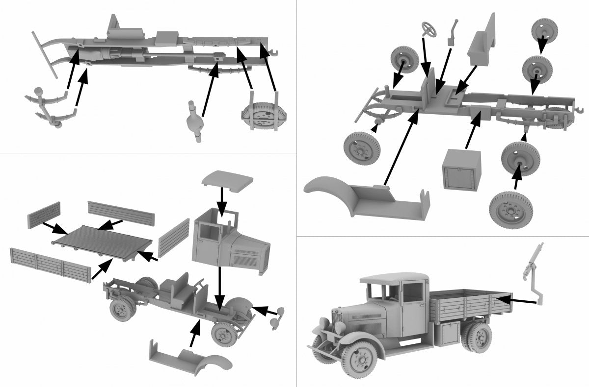 First to Fight PL017 - PF 621 with CKM anti-aircraft gun (1/72) – immagine 2