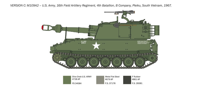 Italeri 6589 M109 A2/A3/G 1/35 – obrázek 4