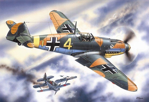 ICM 48103 Bf 109F-4 WWII German Fighter 1/48 – Bild 2