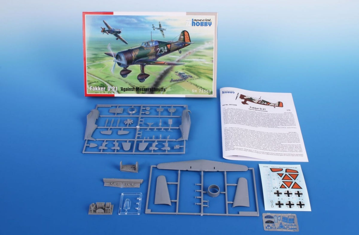 Special Hobby 72500 Fokker D.21 &amp;#39;Against Messerschmitts&amp;#39; 1/72 – imagen 2