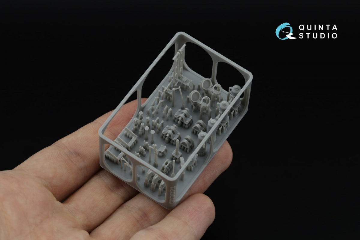 Quinta Studio QD+35157 Komintern Artillery Tractor 3D-Printed &amp; coloured Interior on decal paper (Trumpeter) (with 3D-printed resin parts) 1/35