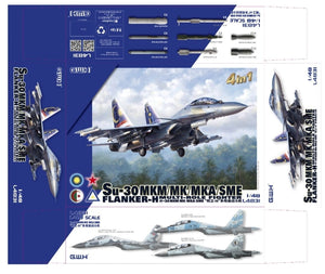 Great Wall Hobby L4831 Su-30 MKM / MK / MKA / SME &amp;#39;Flanker H&amp;#39; Multirole Fighter 4 In 1 1/48 – Bild 2