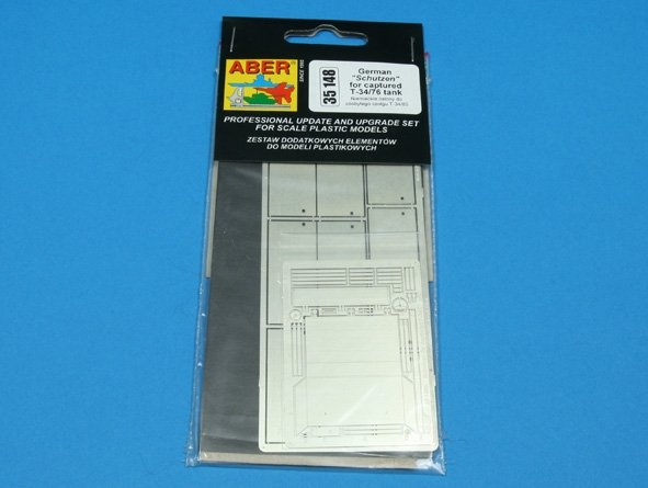 Aber 35148 German screens for captured T-34/76 tank (1/35) – image 3