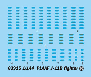 Trumpeter 03915 PLAAF J-11B fighter 1/144 – image 2