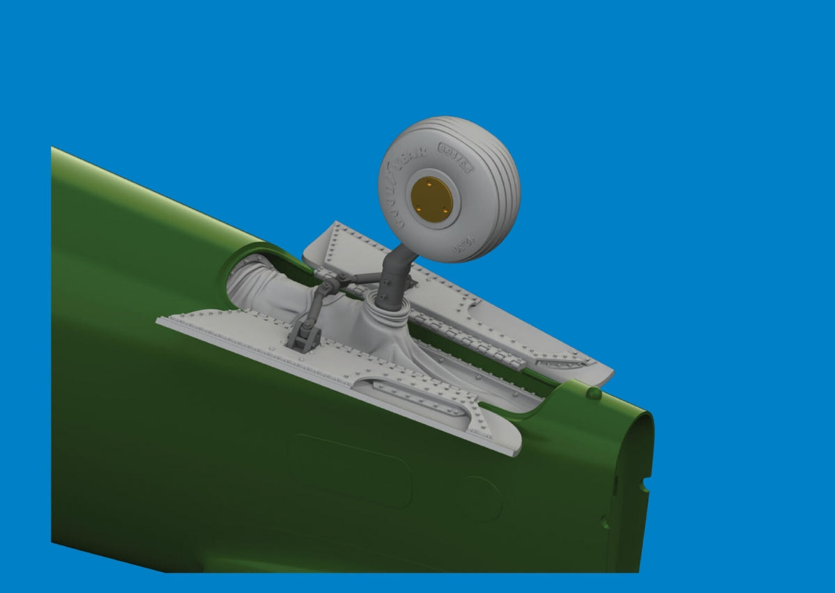 Eduard 6481100 P-40E tail wheel bay PRINT EDUARD 1/48 – obrázek 2