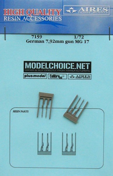 Aires 7159 German MG 17 guns 1/72