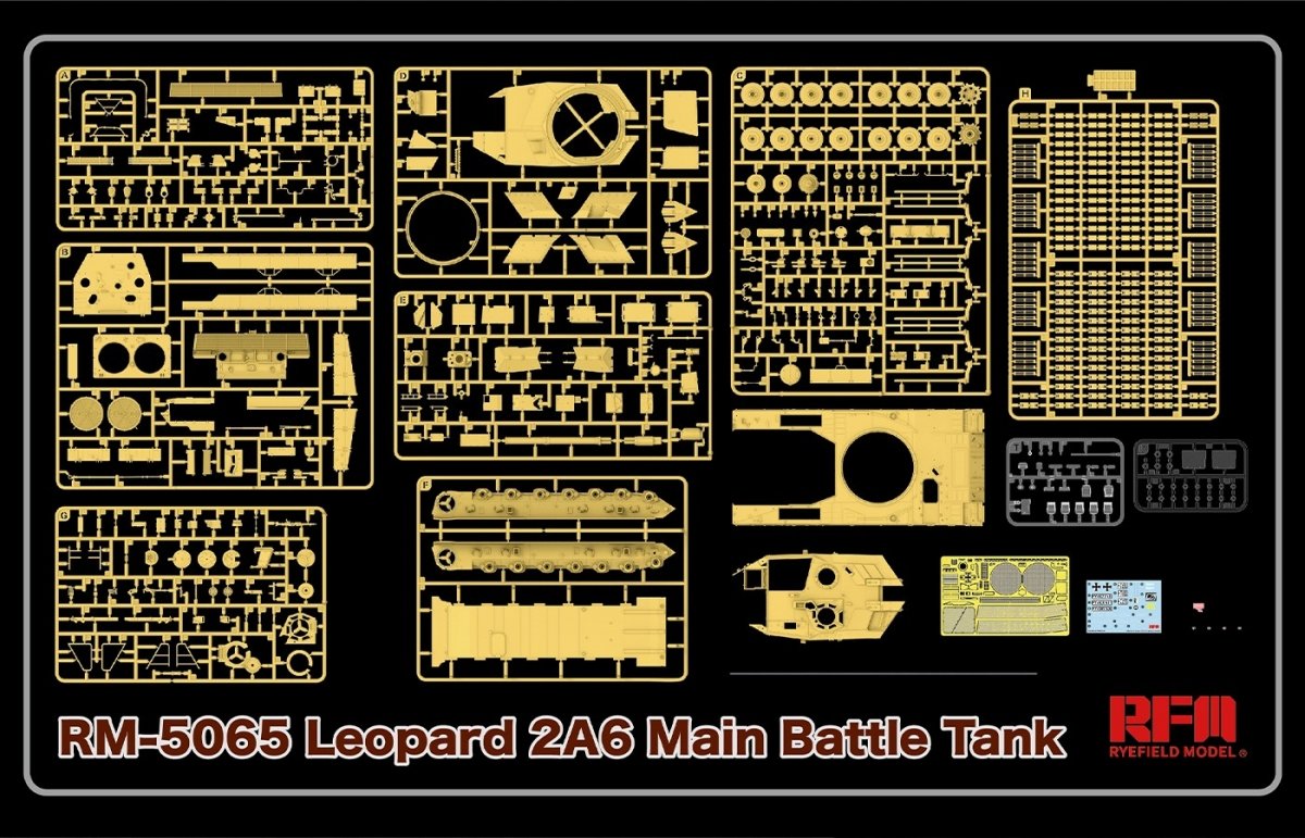 Rye Field Model 5065 Leopard 2A6 Main Battle Tank 1/35 – Bild 2