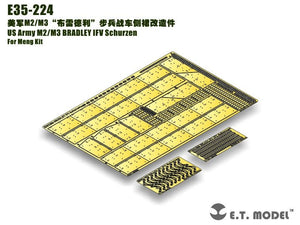 ET Model E35-224 US Army M2/M3 BRADLEY IFV Schurzen (For Meng Kit) (1/35)