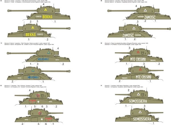 ToRo Model 35D30 - Polish Shermans in Italy, 2nd Polish Corps 1945 vol.2 1/35 – obrázek 2