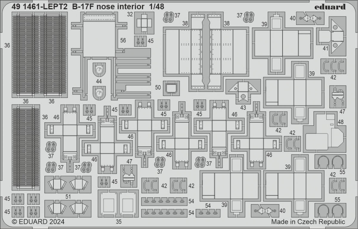 Eduard BIG49427 B-17F alternate nose (frame X) PART I EDUARD 1/48 – image 4