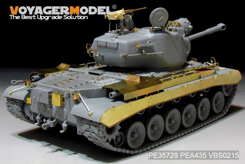 Voyager Model PEA435 WWII US Army M46 Patton Tank side skirts and stowager bins (For TAKOM 2117) 1/35 – obrázek 2