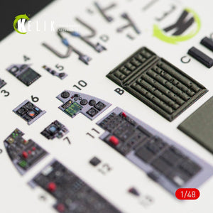 KELIK K48035 F-16CN &amp;quot;FIGHTING FALCON&amp;quot; INTERIOR 3D DECALS FOR TAMIYA KIT 1/48 – Bild 3
