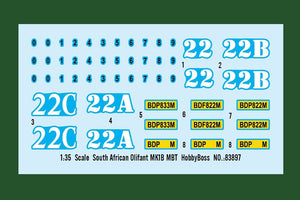 Hobby Boss 83897 South African Olifant MK1B MBT 1/35 – image 4