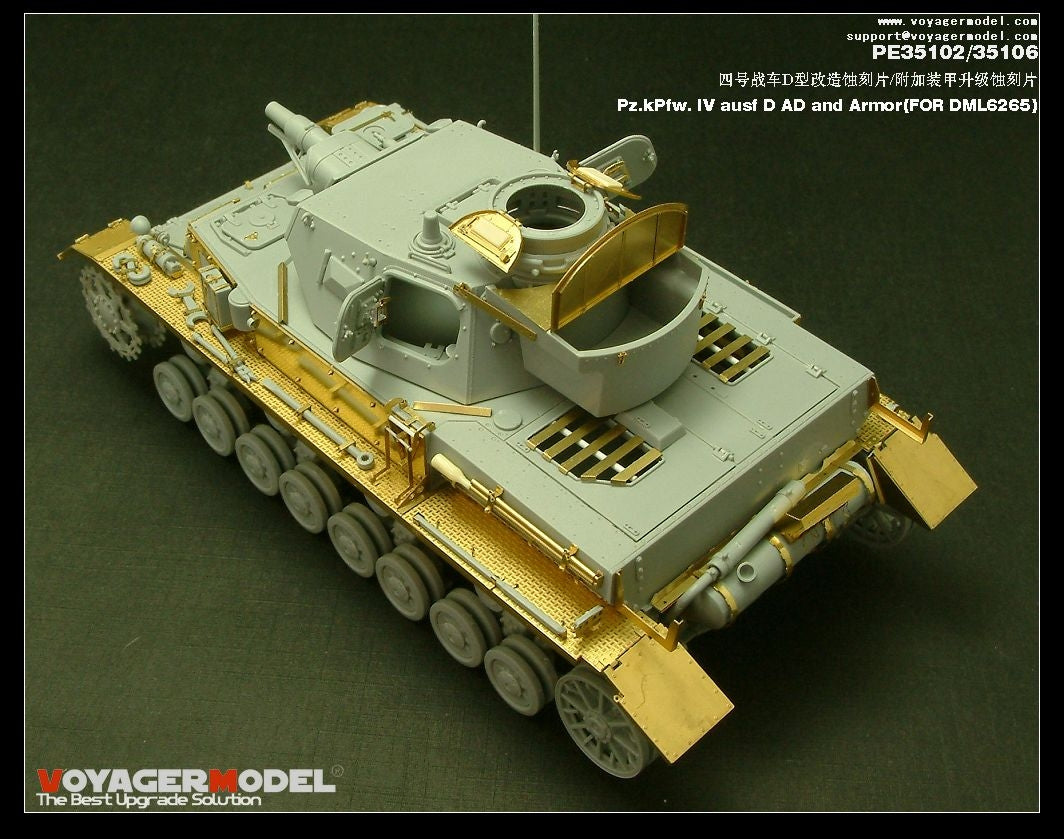 Voyager Model PE35102 Pz.KPfw. IV Ausf D For DRAGON 6265 1/35 – Bild 5