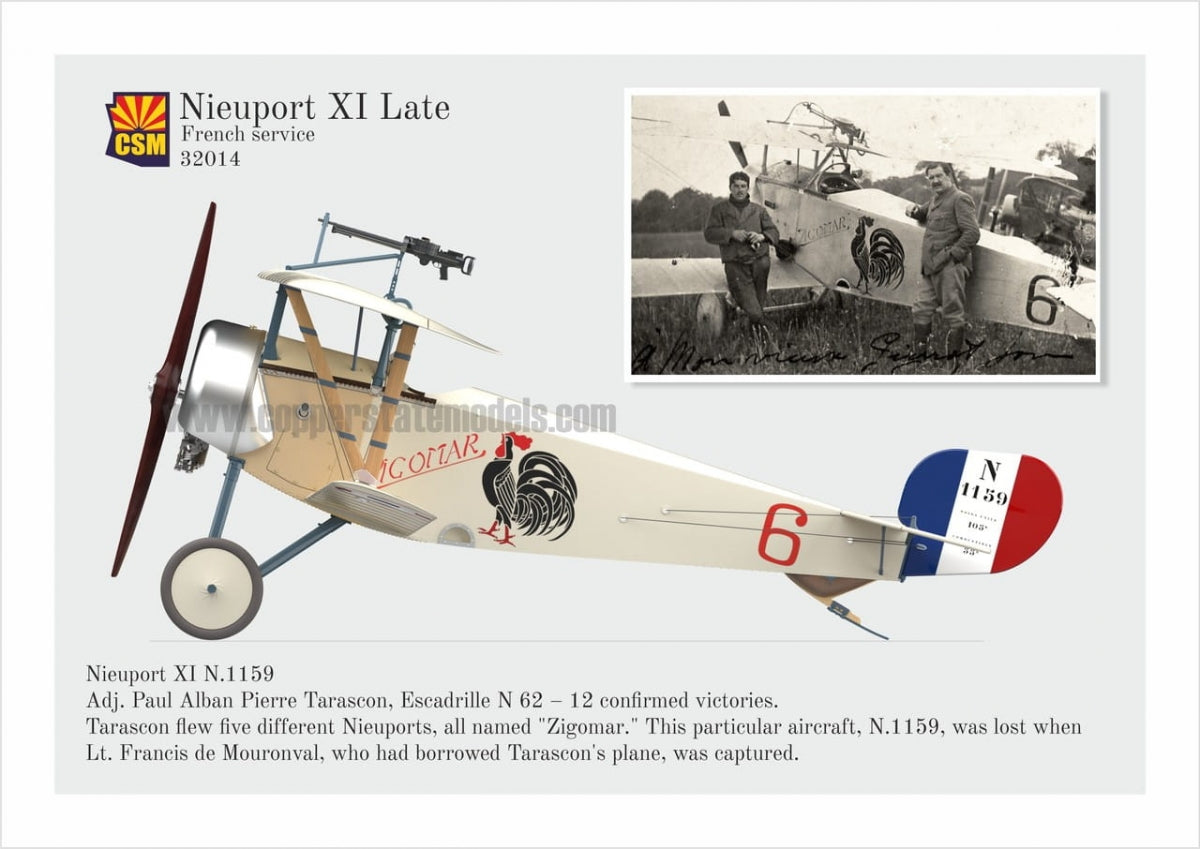 Maquette Cooper State Models 32014 Nieuport XI tardif 1/32 – image 10