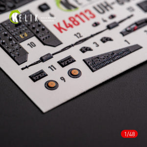 KELIK K48113 UH-60A Black Hawk - Type 1 interior 3D decals for ICM kit 1/48 – image 5