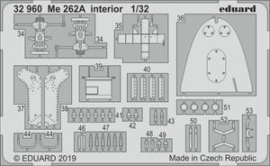 Eduard 32960 Me 262A interior 1/32 REVELL – image 2
