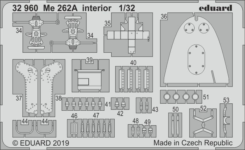 Eduard 32960 Me 262A interior 1/32 REVELL – image 2