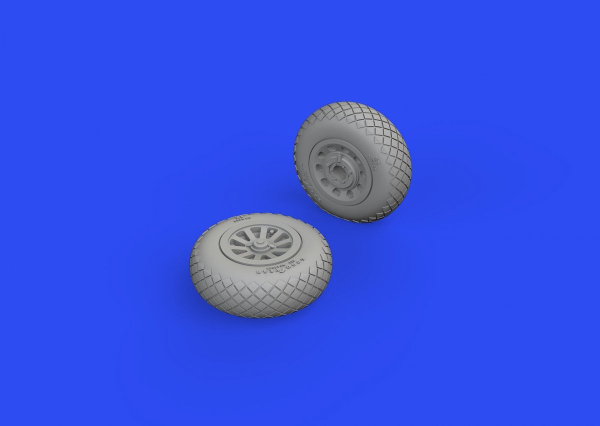 Eduard 672282 P-51B/C wheels diamond tread ARMA HOBBY 1/72 – image 3
