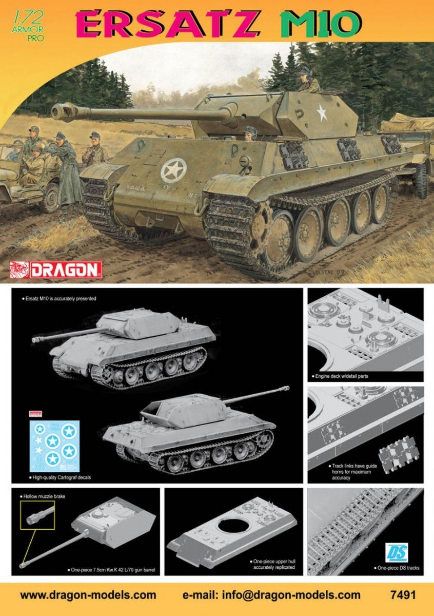 Dragon 7491 Ersatz M10 1/72 – Bild 2