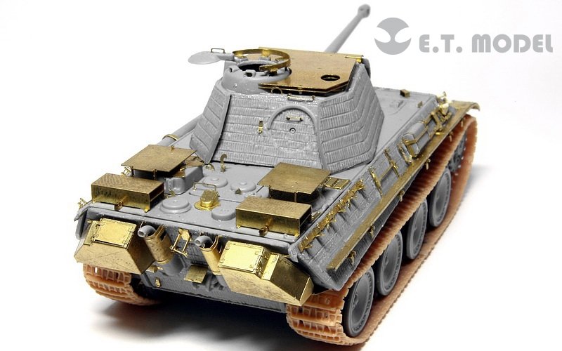 ET Model E72-010 WWII German Panther G Anti Aircraft Armor For DRAGON Kit 1/72 – image 5