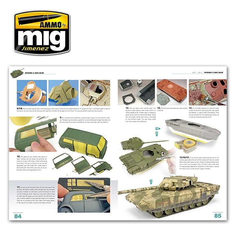 Ammo of Mig Jimenez 6201 ENCYCLOPEDIA OF MODELING TECHNIQUES – ARMORED VEHICLES VOLUME 2 – INTERIOR PAINTING AND PAINTING BASICS (Polish) – Bild 4