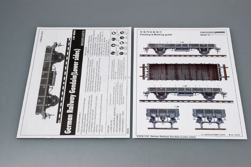 Trumpeter 01518 German Railway Gondola (Lower sides) 1/35 – Bild 8