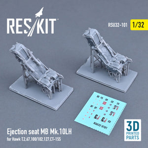 RESKIT RSU32-0101 EJECTION SEAT MB MK.10LH FOR HAWK T.2,67,100/102,127,CT-155 (3D PRINTED) 1/32 – image 2