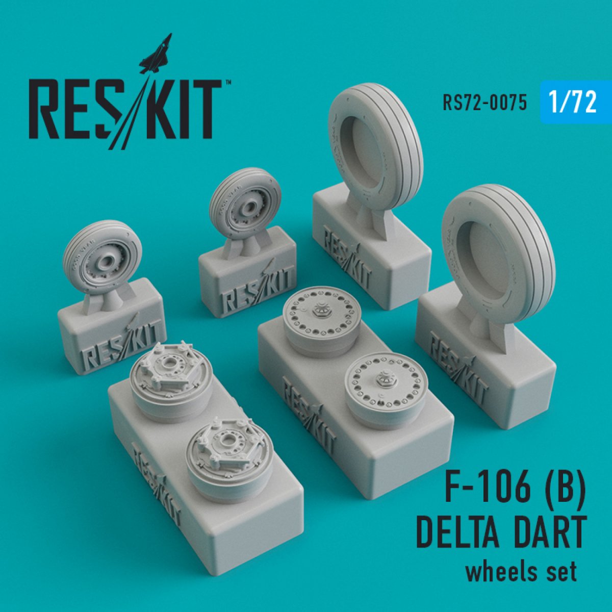 RESKIT RS72-0075 F-106B "DELTA DART" WHEELS SET 1/72