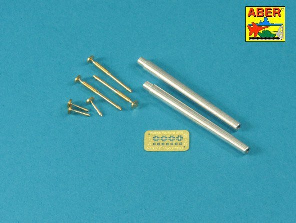 Aber 35L-235 Barrels for British WWI Tank Mk.I Male – 6 pdr. gun x 2pcs. &amp;amp;amp;amp;amp;amp;amp;amp; 8mm Hotchkiss m.1909 x 3 pcs. (1/35)