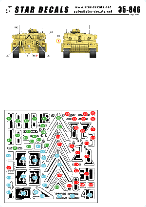 Star Decals 35-846 Challenger I in the Gulf War 1/35 – immagine 2